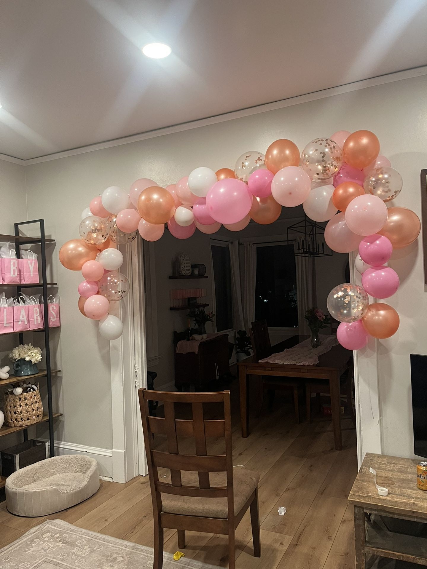 Free Pink Balloon Arch 