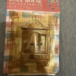 7 Mini furniture Grandfather Clock desk Miniature for Doll House Furniture NEW