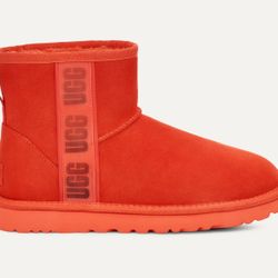 UGG Classic Mini Side Logo Boot - Samba Red 