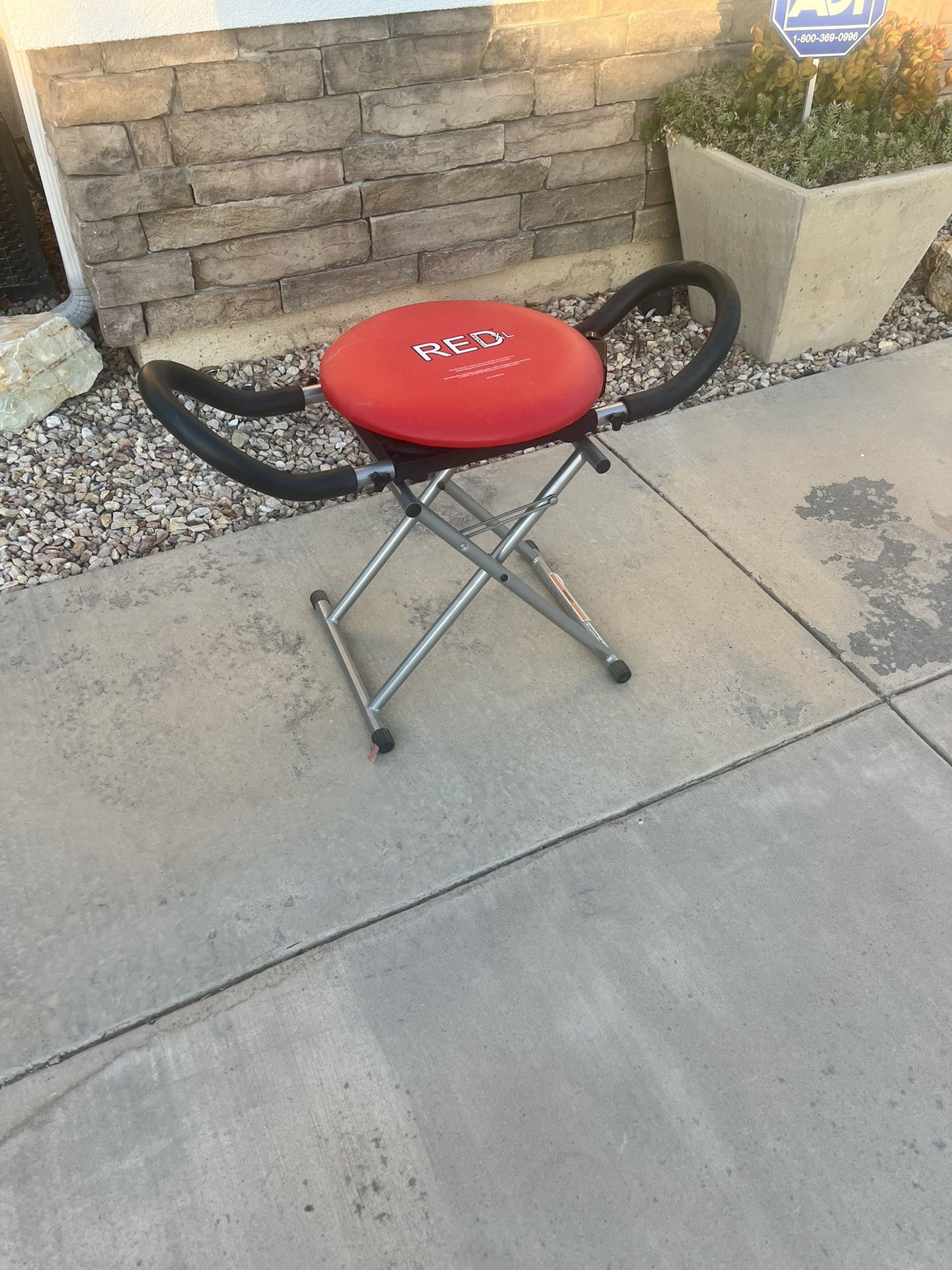 RED FITNESS XL Abdominal Exercise Core Rotation& Resistance Chair Open Box