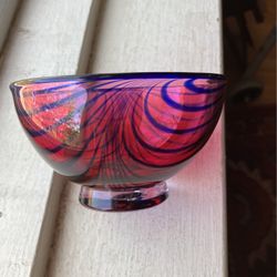 Hetalaga Art Glass Bowl By J E Jen’s Eltorp