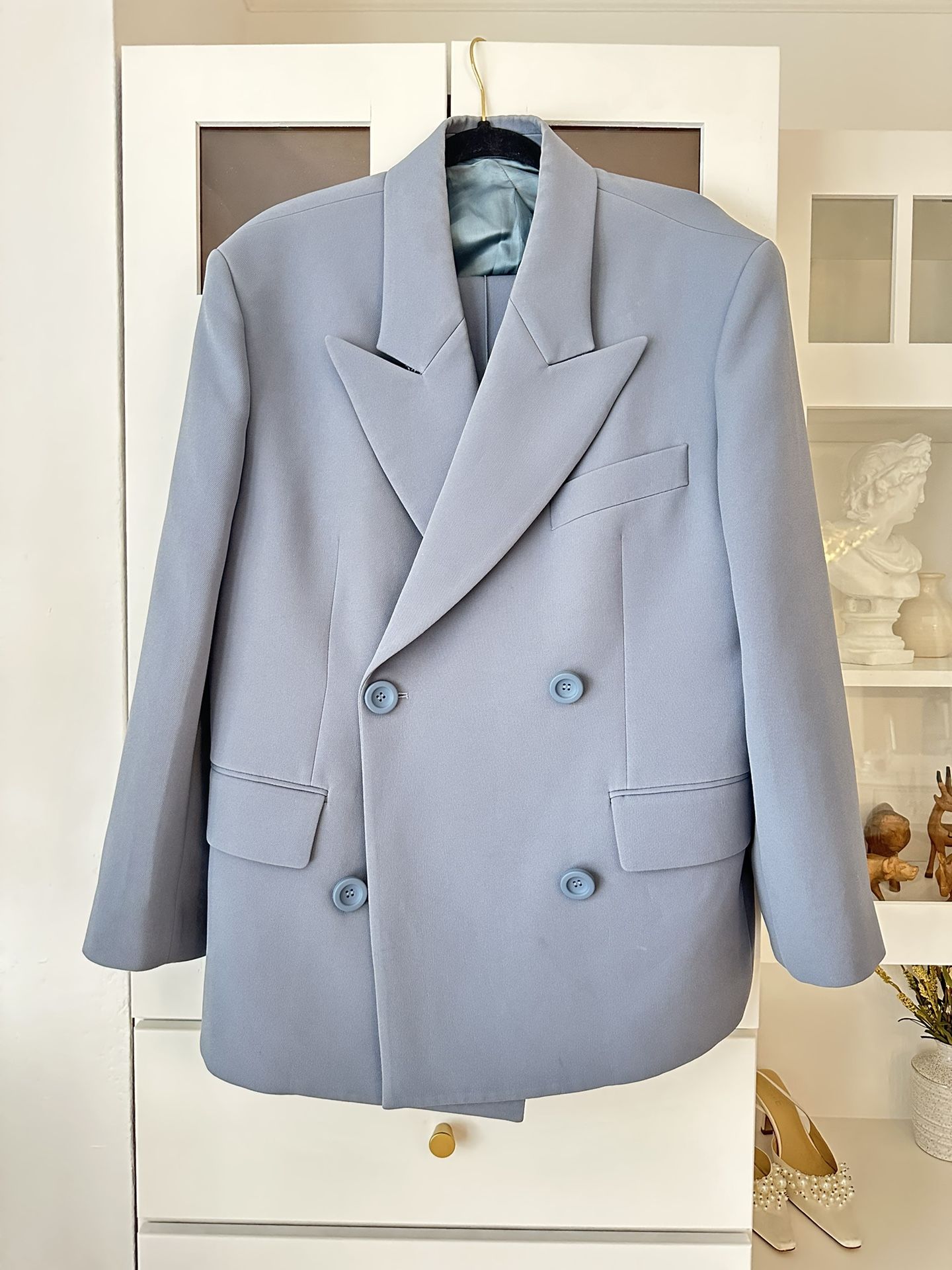 Acne Studios Blue Double Breasted (oversized) Two Piece Suit