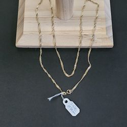 14k Gold Necklace 20 Inch