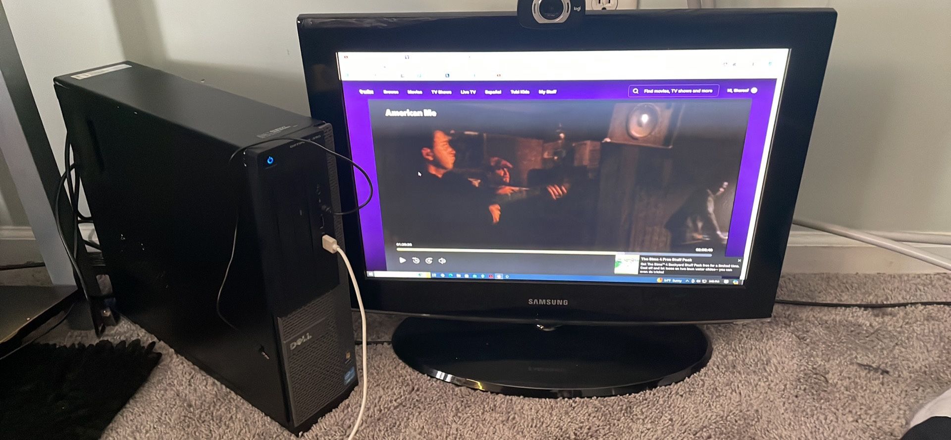 Dell Gaming PC & Samsung Monitor