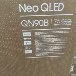 SAMSUNG 75-Inch Class Neo QLED 4K QN90B Series Mini LED Quantum HDR 32x Smart TV with Alexa Built-in 