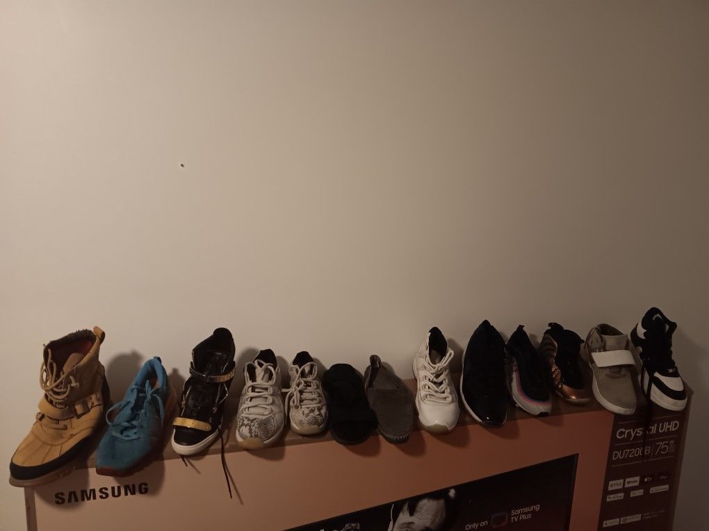 20 Piece Avg $10 Dollars A Piece Giuseppe Zanotti (Woman )the Rest Mens MOSSIMO .Jordans,Nike,Polo,Aldo,CK