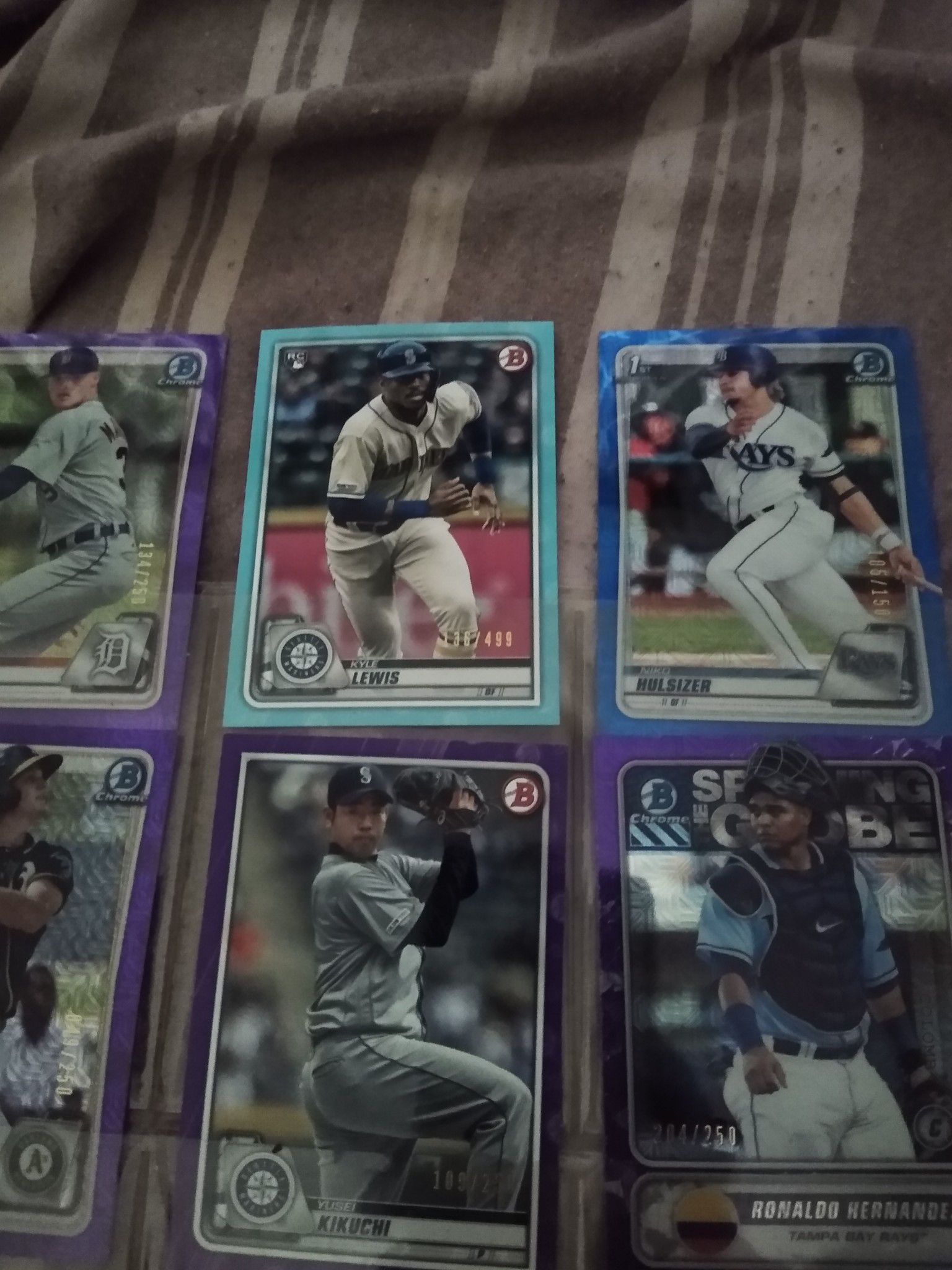 Bowman SP baseball cards