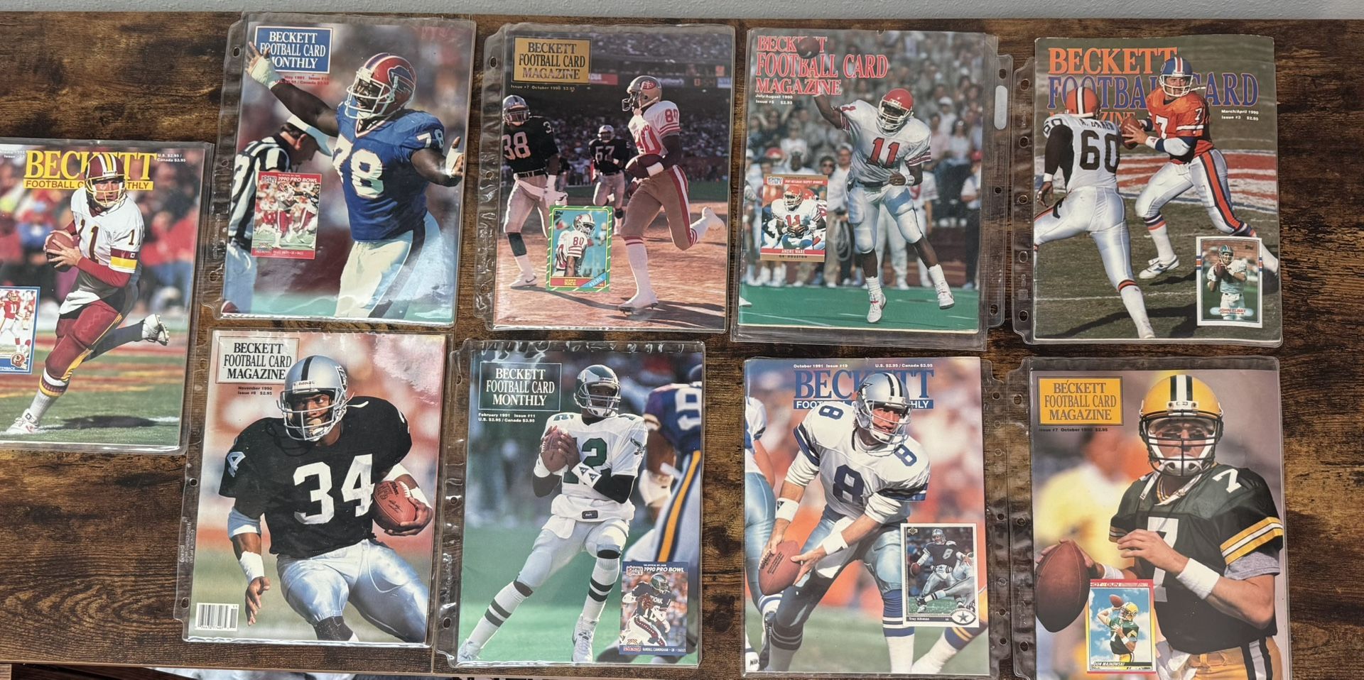 Beckett Football Price Guide Lot Aikman Elway Rice etc $25 for All