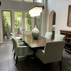 Custom Made Plush Dining Chairs 