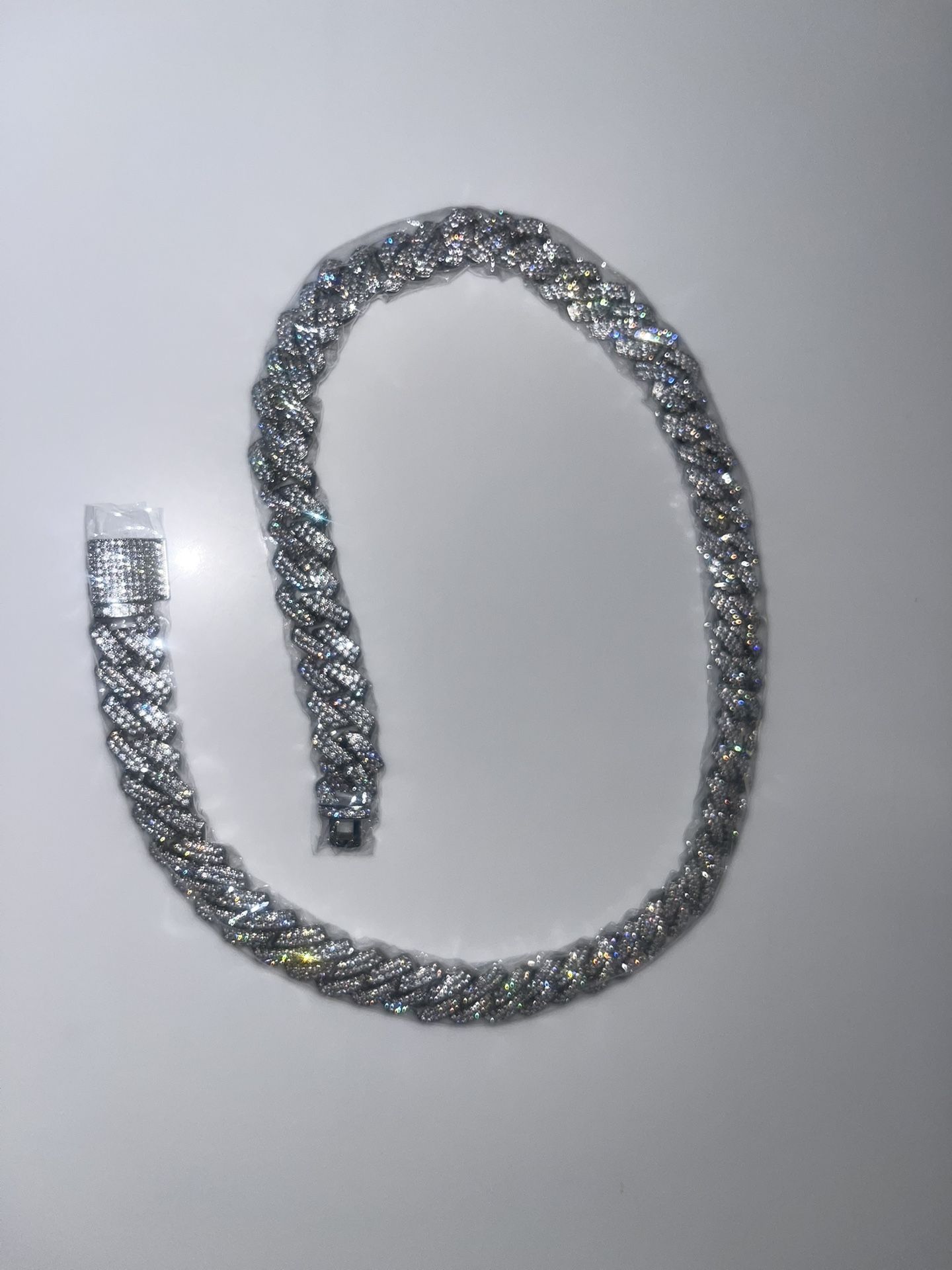 Silver VVS CZ Cuban Link chain