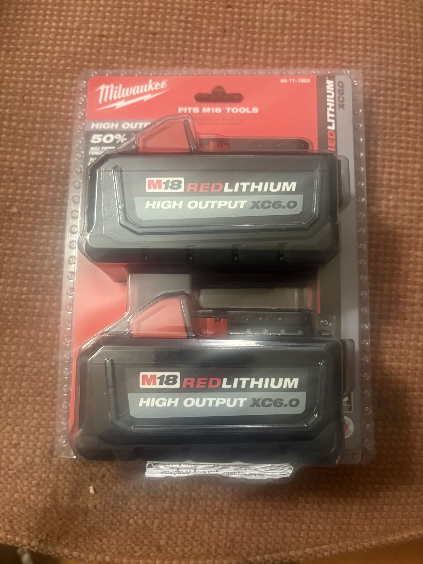 M18 Red Lithium High Output 6.0 Batteries