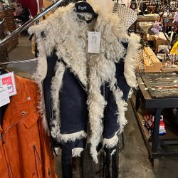 Festival Leather Fur Vest