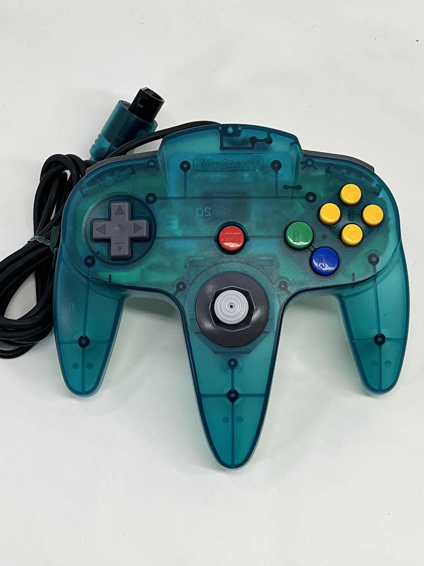 Nintendo N64 Clear Ice Blue Controller OEM Original Authentic NUS-005