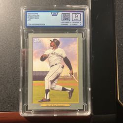 Willie Mays Topps Turkey Red Graded Card