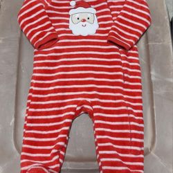 9 MONTHS BABY BOY FOOTED CHRISTMAS PAJAMAS (MAMELUCO NAVIDEÑO PARA NIÑO BEBE TALLA 9 MESES)