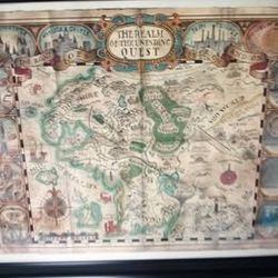 Framed Poster of The Realm of the Unending Quest - 25 " x 31" $25