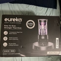 Eureka E20 Plus Robot Vacuum with Bagless Self Emptying Station, Robotic Vacuum and Mop Combo
