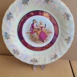 Vintage Victorian Made In Japan 10" Fine Porcelain Dinner Plate