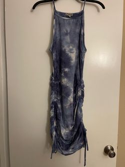 J's Justify Tie-Dye Ruched Mini Dress