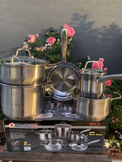 Cookware set 9ps High Quality stainless steel