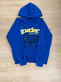Sp5der TC Hoodie Blue - Size Medium