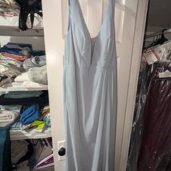 Size 16 Dusty Blue Bridesmaids Dress