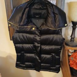 Talbots Black Puffer Vest NEW 
