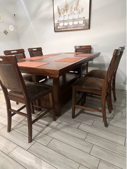 Dining table set for 6