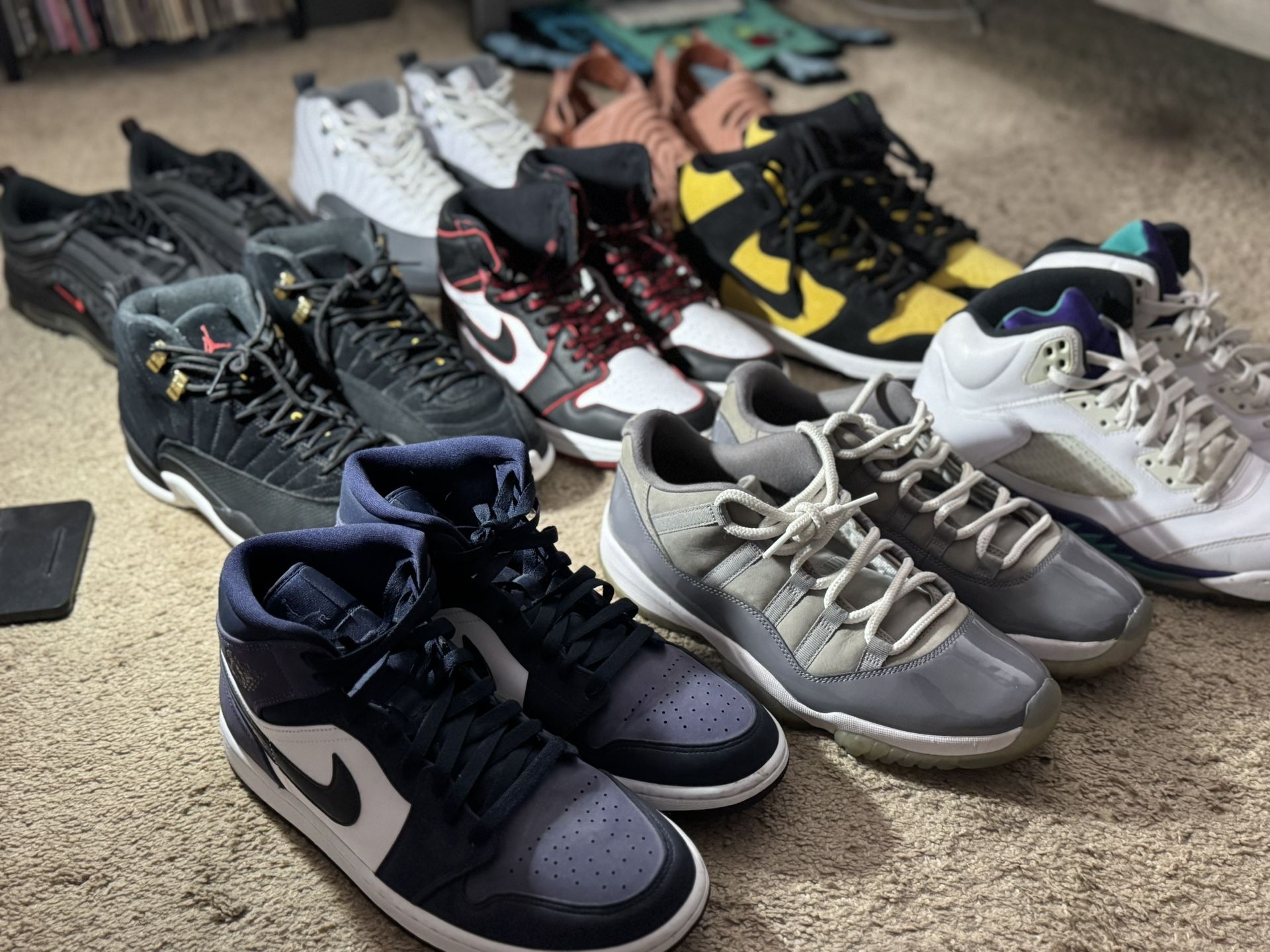 Jordan’s 1s, 5s, 11s, 12s, Air Max 97s, And Dunks