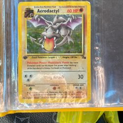 1st Edition Rare Goll Aerodactyl