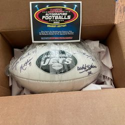 Jets Autographed “New York Sack Exchange” Football Certified