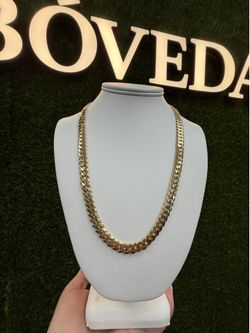 14kt solid Cuban link chain