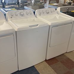 Ge Top Load Washer With Agitator And Gas Dryer Set 