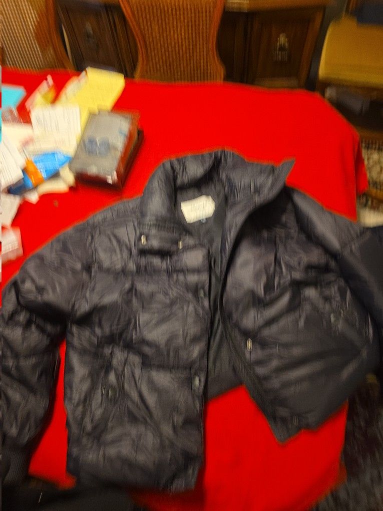 American Eagle vegan leather chill jacket