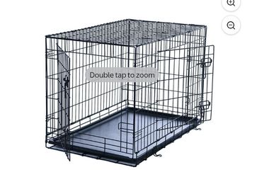 Wire Dog Cage Double Door 36"