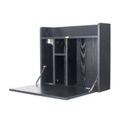 New Space Saving Floating Desk Black