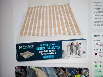 Meliusly SlatSure Heavy Duty King Bed Slats