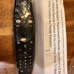 Replacement remote control for LG Smart TV