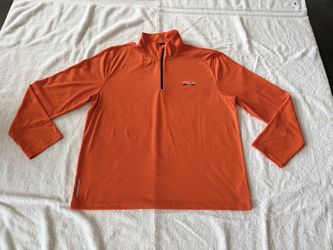 Ralph Lauren Polo Sport Thermovent 1/4 Zip Performance Pullover Orange, Sz XL