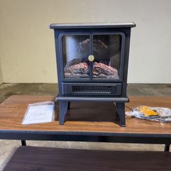 Brand new Electric Fireplace Stove Heater - Fireplace Heaters for Indoor Use with Realistic Flame Effect, Freestanding Electric Stove Heater with Over