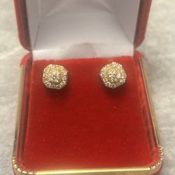 10k Gold Diamond Earrings