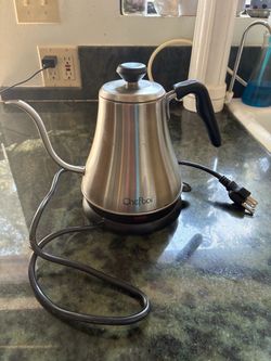 Chefborn Stainless Steel Electric Gooseneck Kettle Pour Over Coffee Tea 0.8L