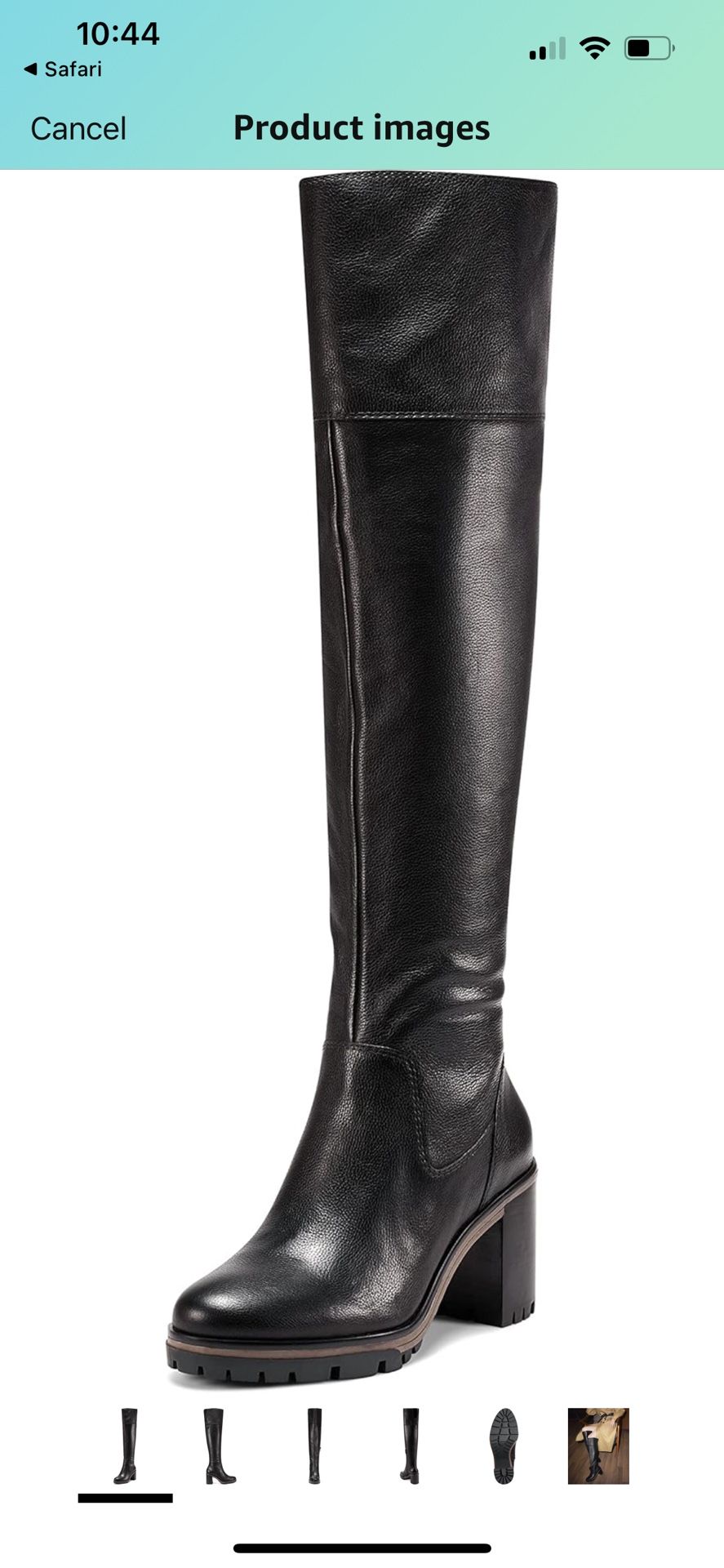 🔴New NOT IN BOX Vince Camuto Women’s size 8 1/2 Black WIDE CALF DESEMMA OVER THE KNEE LEATHER BOOT🔴