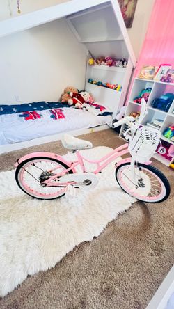 Used Pink Girls' Bike with Basket