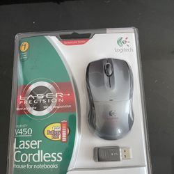Logitech V450 Cordless Laser Precision Mouse for Notebooks Sealed brand new!!