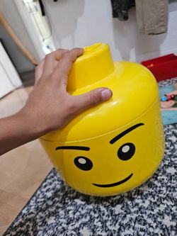 LEGO Head Storage Container Large Yellow