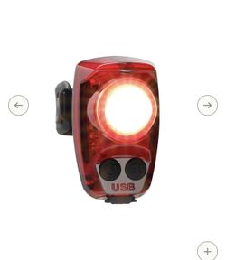 LEZYNE KTV FRONT USB RECHARGABLE BIKE LIGHT & Hotshot Pro 200 Lumen Bicycle Taillight USB