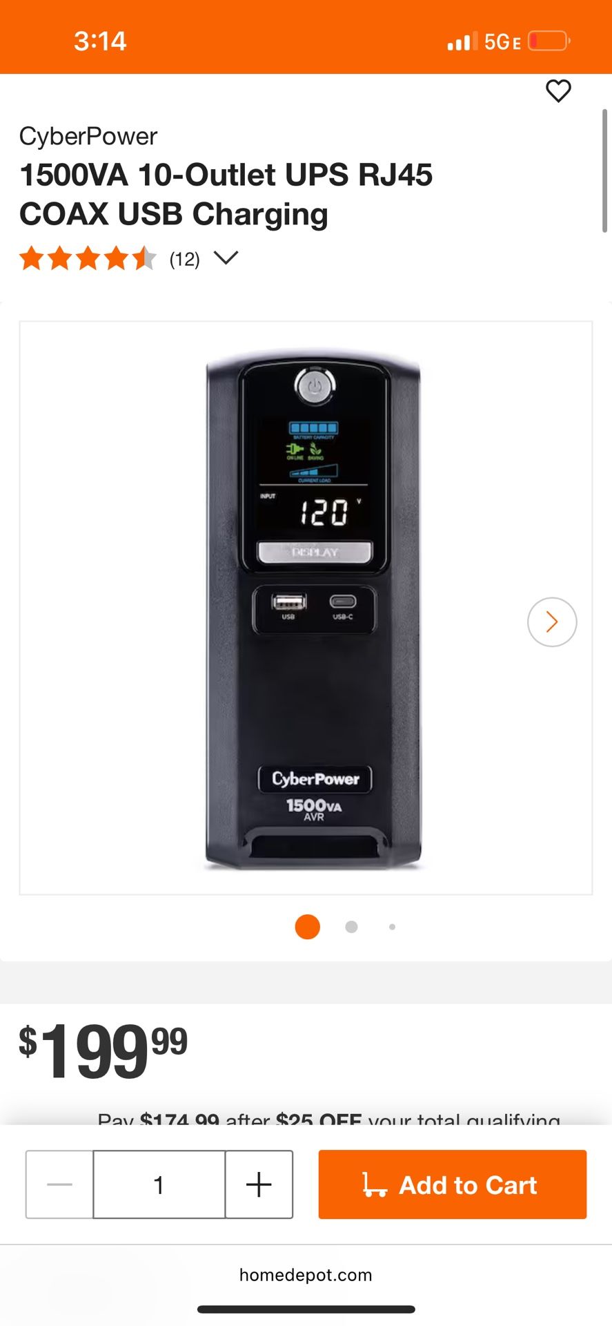 Battery Backup with Surge Protection