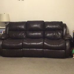 Leather sofa