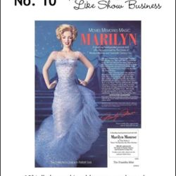 NIB Franklin Mint Porcelain Marilyn Monroe 'No Business Like Show Business '